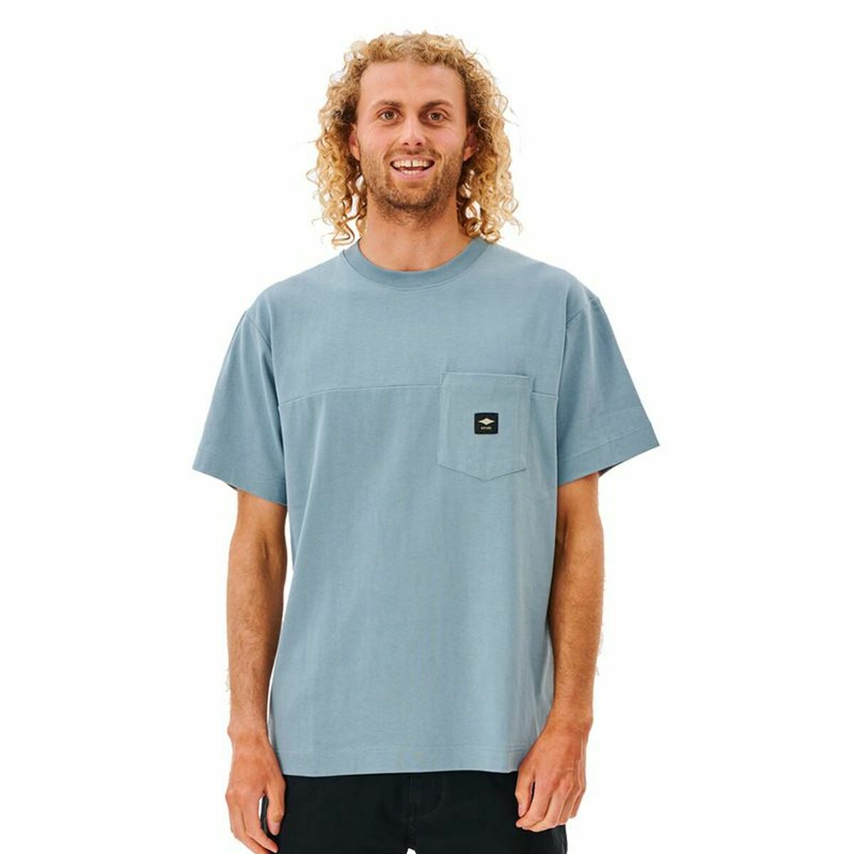 Herren Kurzarm-T-Shirt Rip Curl Pocket Quality Surf Blau - AWK Flagship