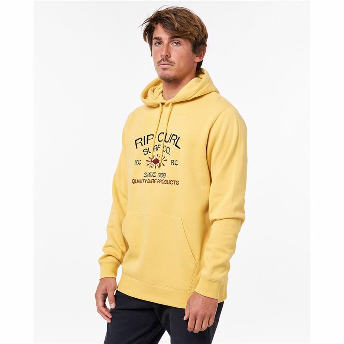 Herren Sweater mit Kapuze Rip Curl Radiate Gelb - AWK Flagship