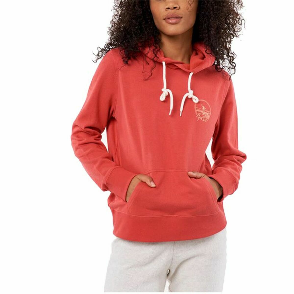 Damen Sweater mit Kapuze Rip Curl Re Entry Rot - AWK Flagship