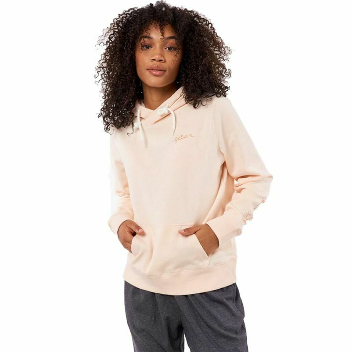 Damen Sweater mit Kapuze Rip Curl Re Entry Hellrosa - AWK Flagship