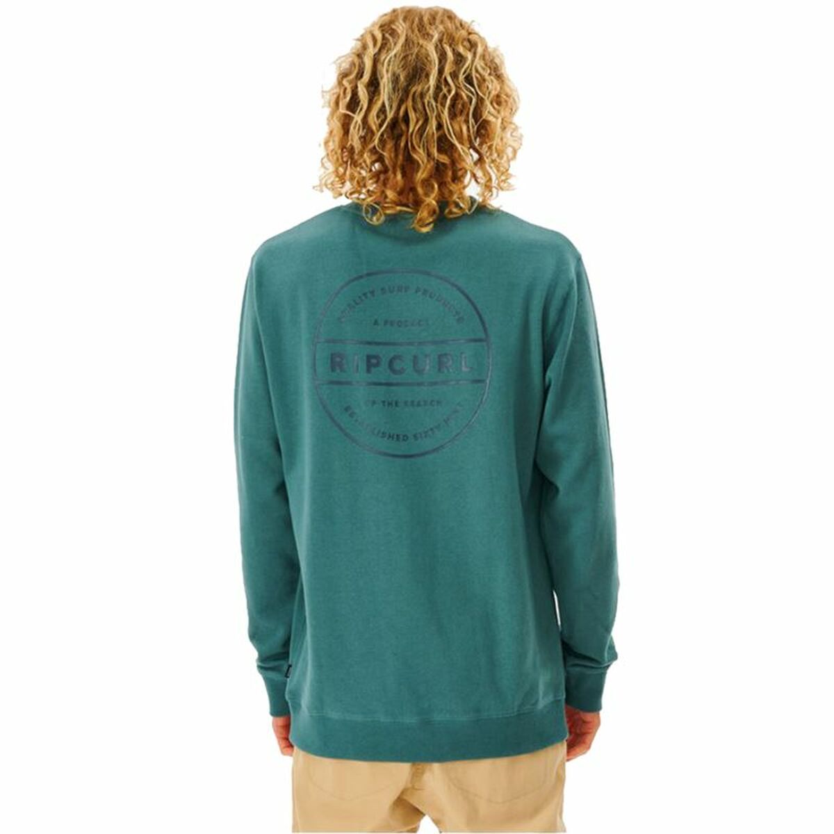 Herren Sweater ohne Kapuze Rip Curl Re Entry Crew Blau - AWK Flagship