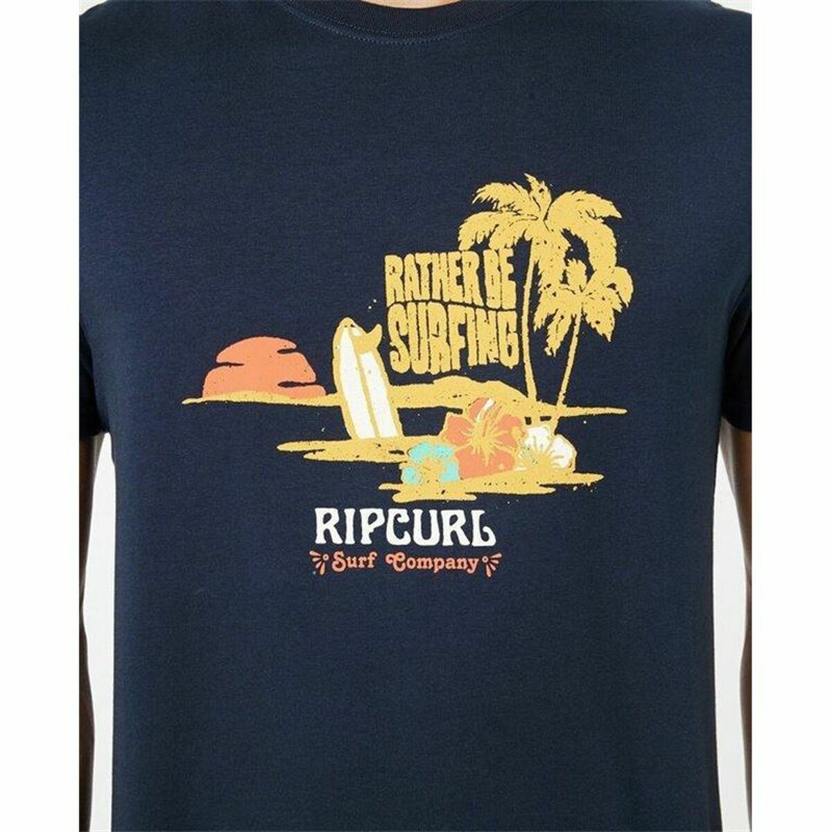 T-Shirt Rip Curl Framed Marineblau Herren - AWK Flagship