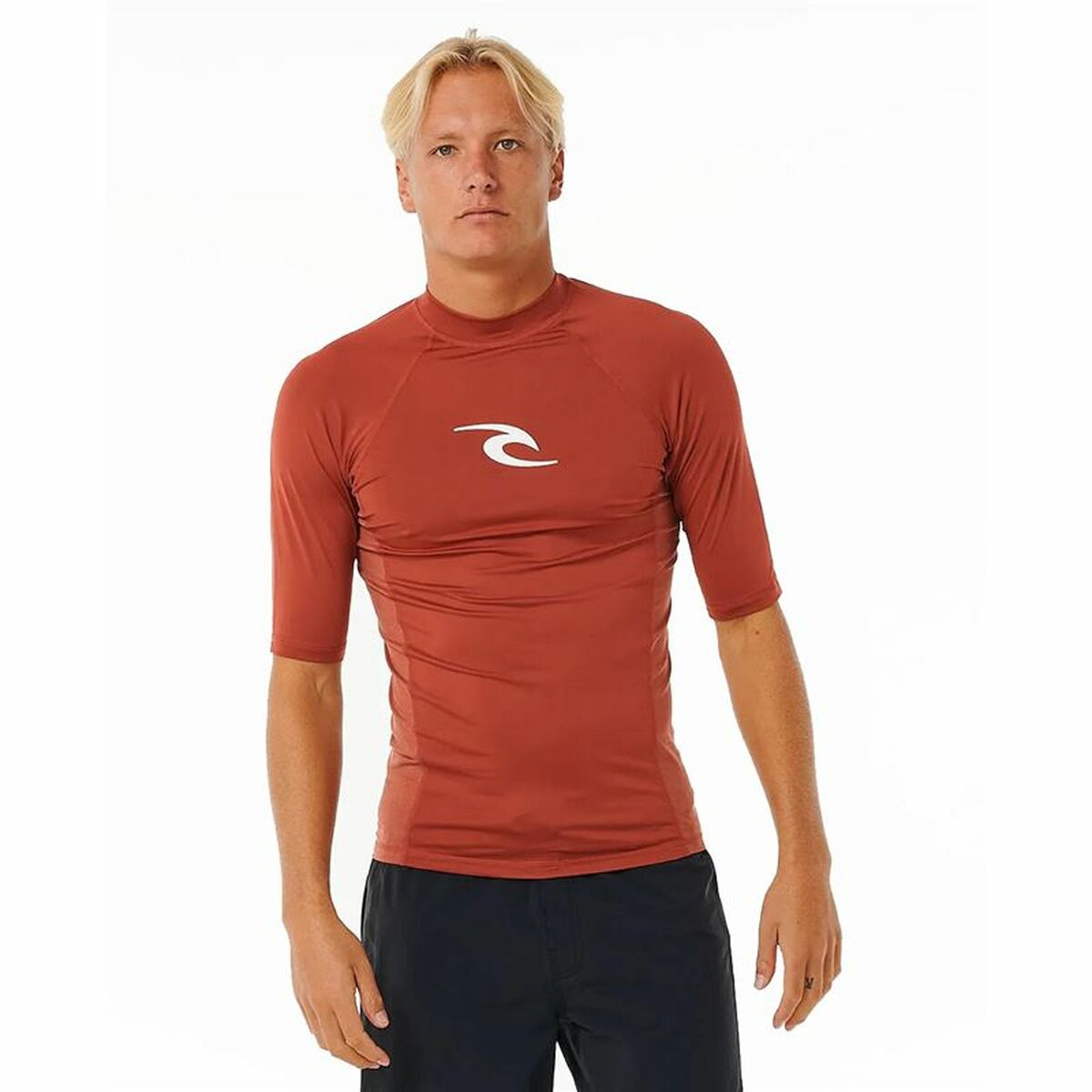 Herren Kurzarm-T-Shirt Rip Curl Waves Upf Braun - AWK Flagship