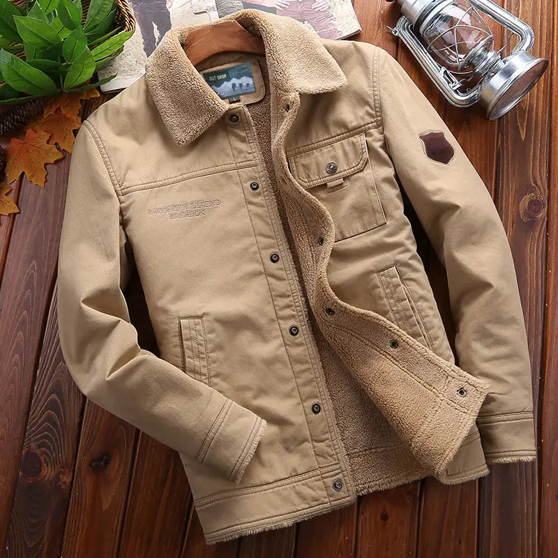 A.1 Herren Winterjacke mit Samtfutter
