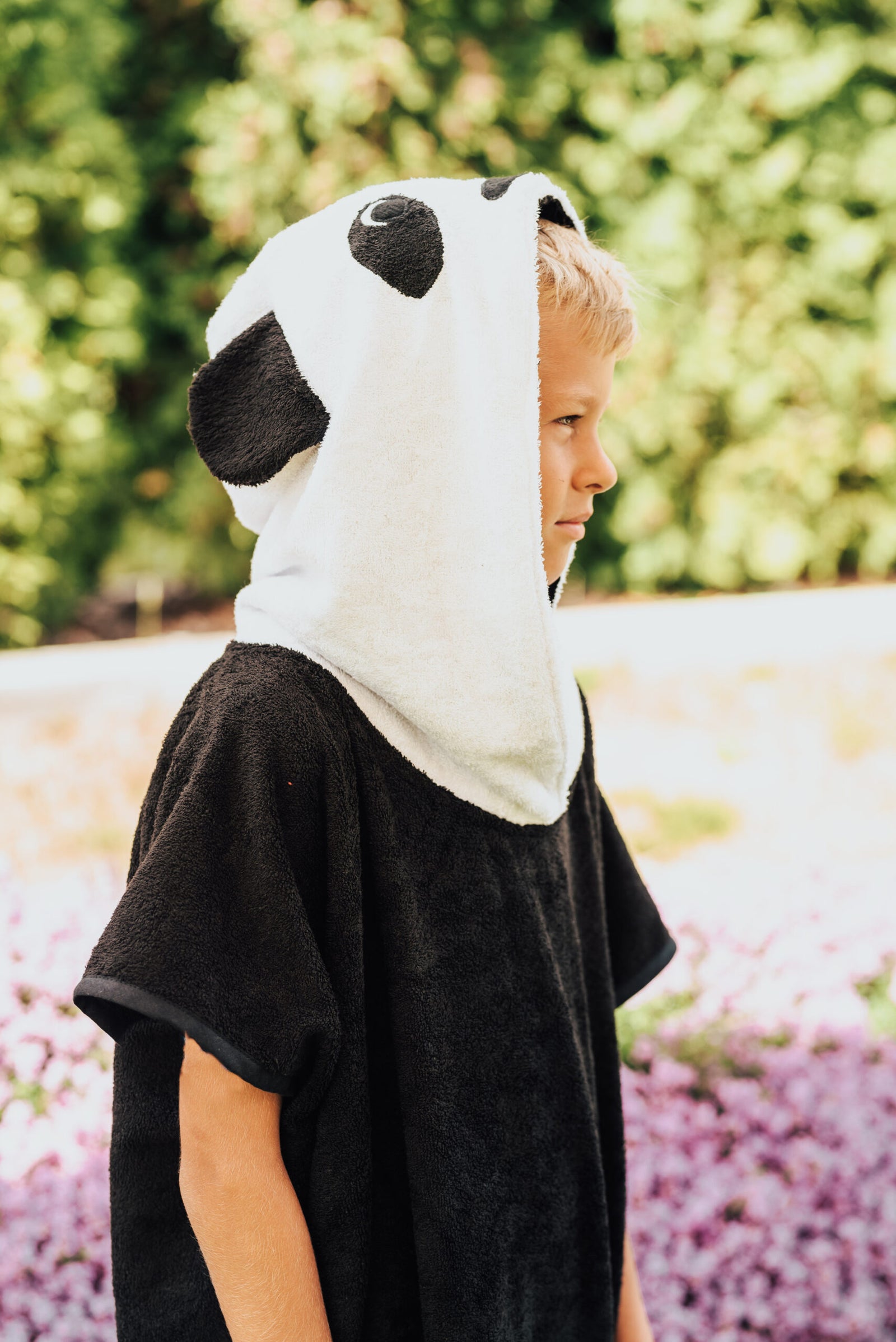 Kurzarm-Poncho PANDA für Kinder, Größe 122-150 – Produktansicht 4