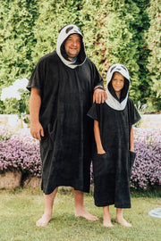 Kurzarm-Poncho PANDA für Kinder, Größe 122-150
