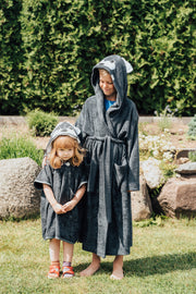 Kurzarm-Poncho WOLF für Kinder, Größe 122-150