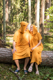 Kurzarm-Poncho TEDDY für Erwachsene aus Bambus-Frottee