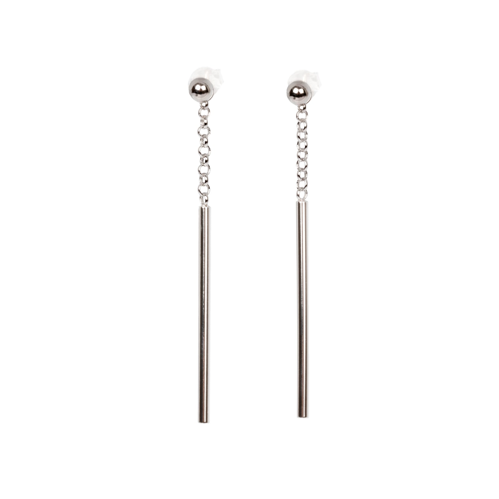Dots Falling Ohrringe – Roségold und Silber