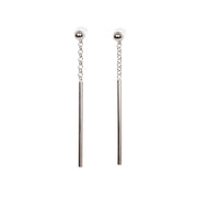 Dots Falling Ohrringe – Roségold und Silber