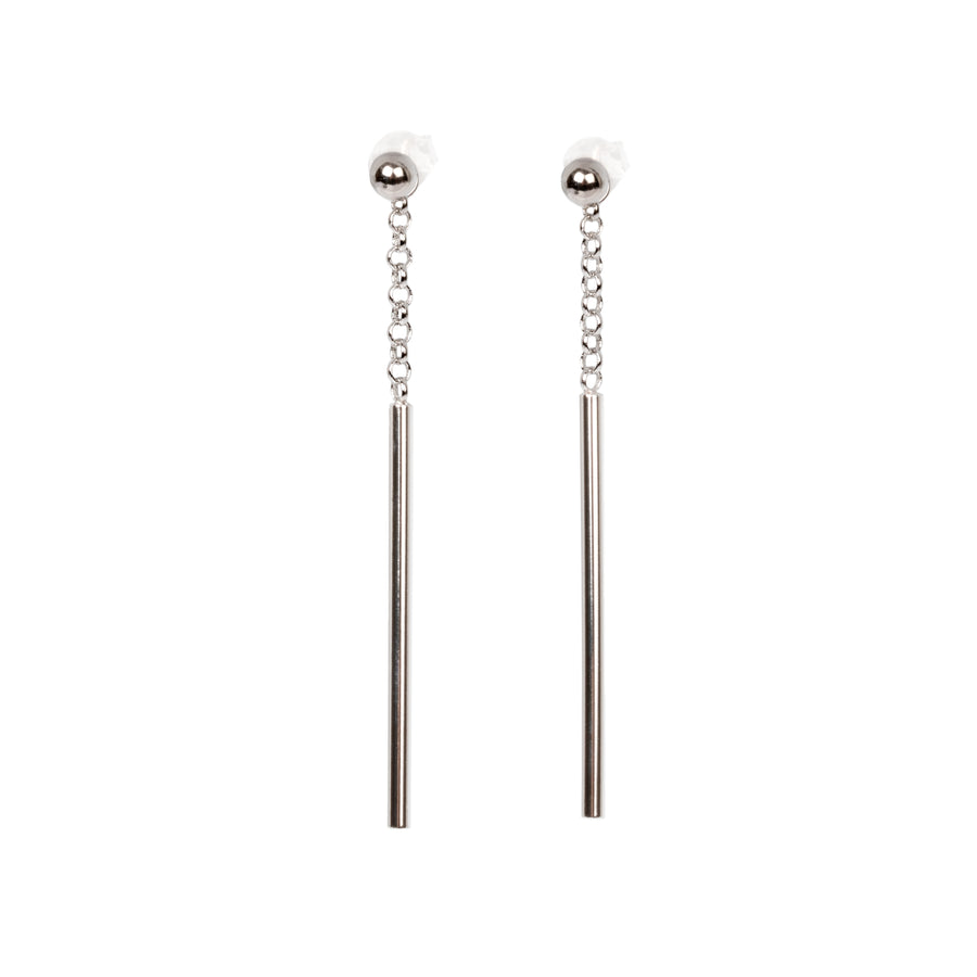 Dots Falling Ohrringe – Roségold und Silber