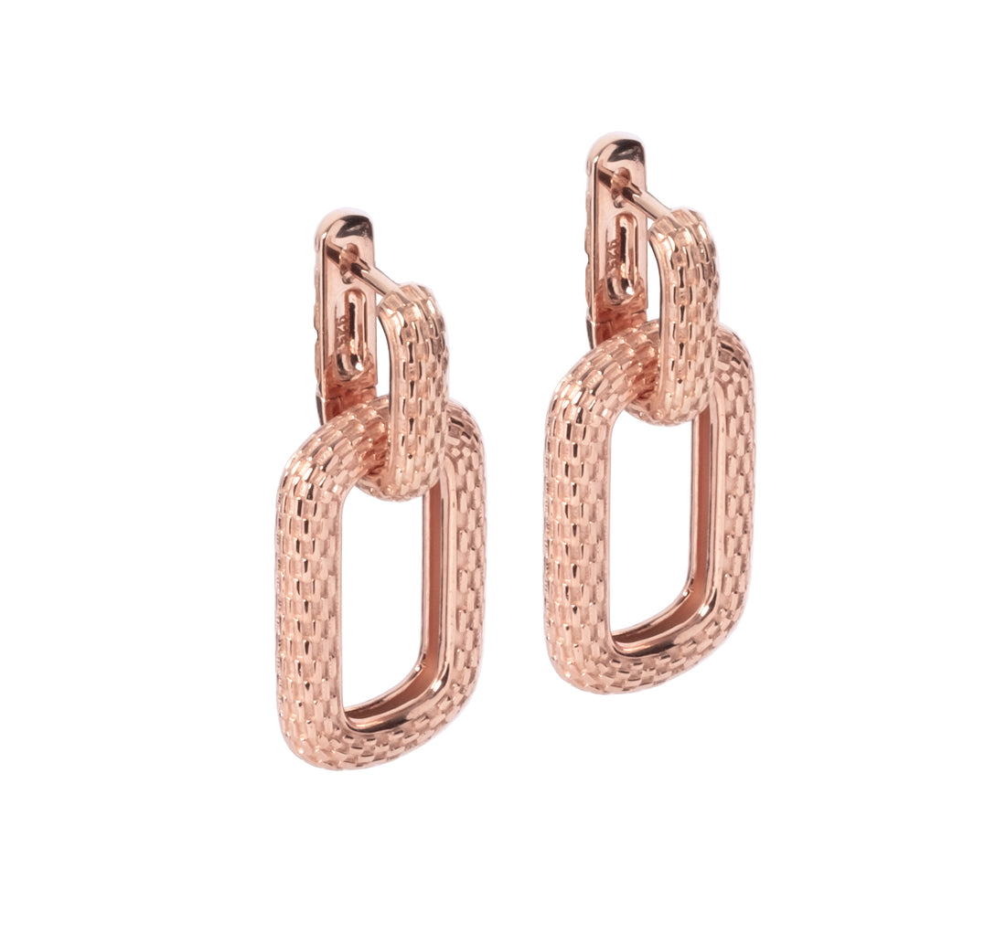 Honey Bee Hoopy Link Charm Ohrringe – Detailansicht 1