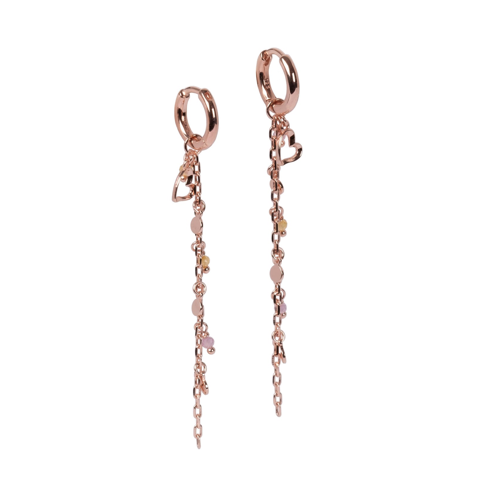 Helena♡ Ohrringe – Roségold und Silber