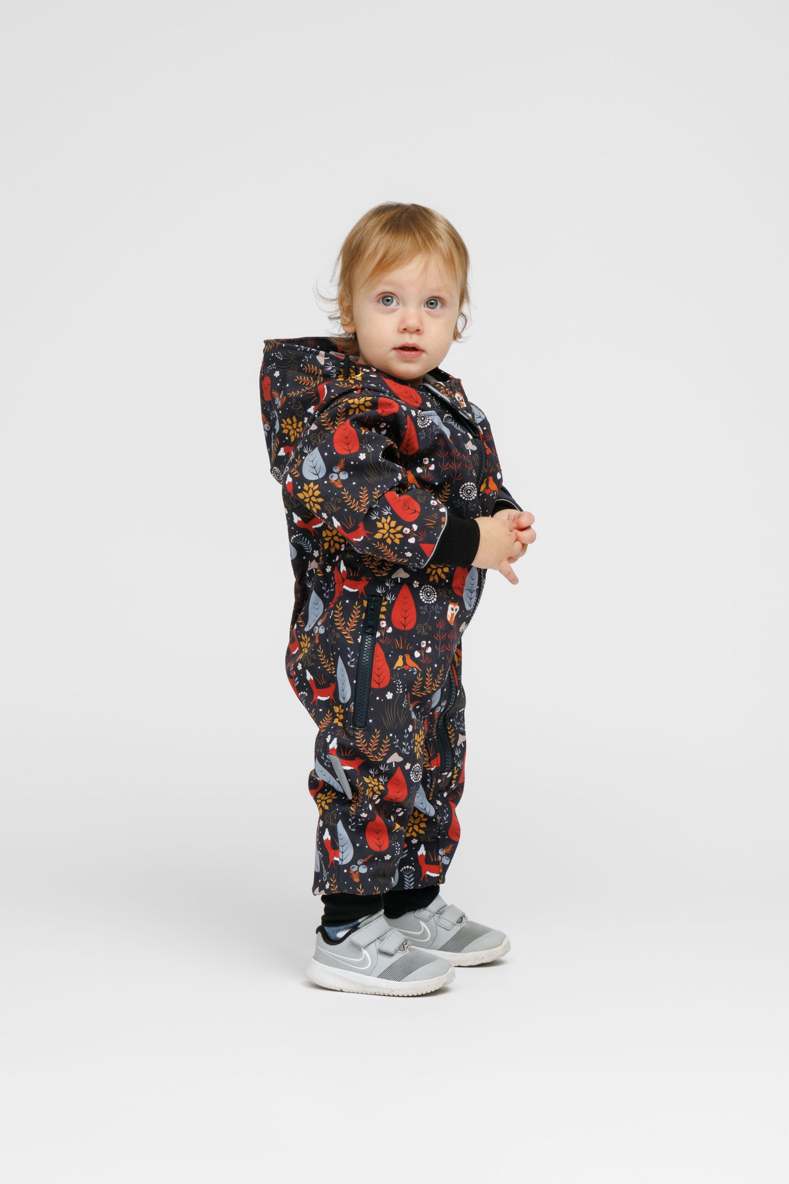 Kinder-Softshell-Overall FOREST