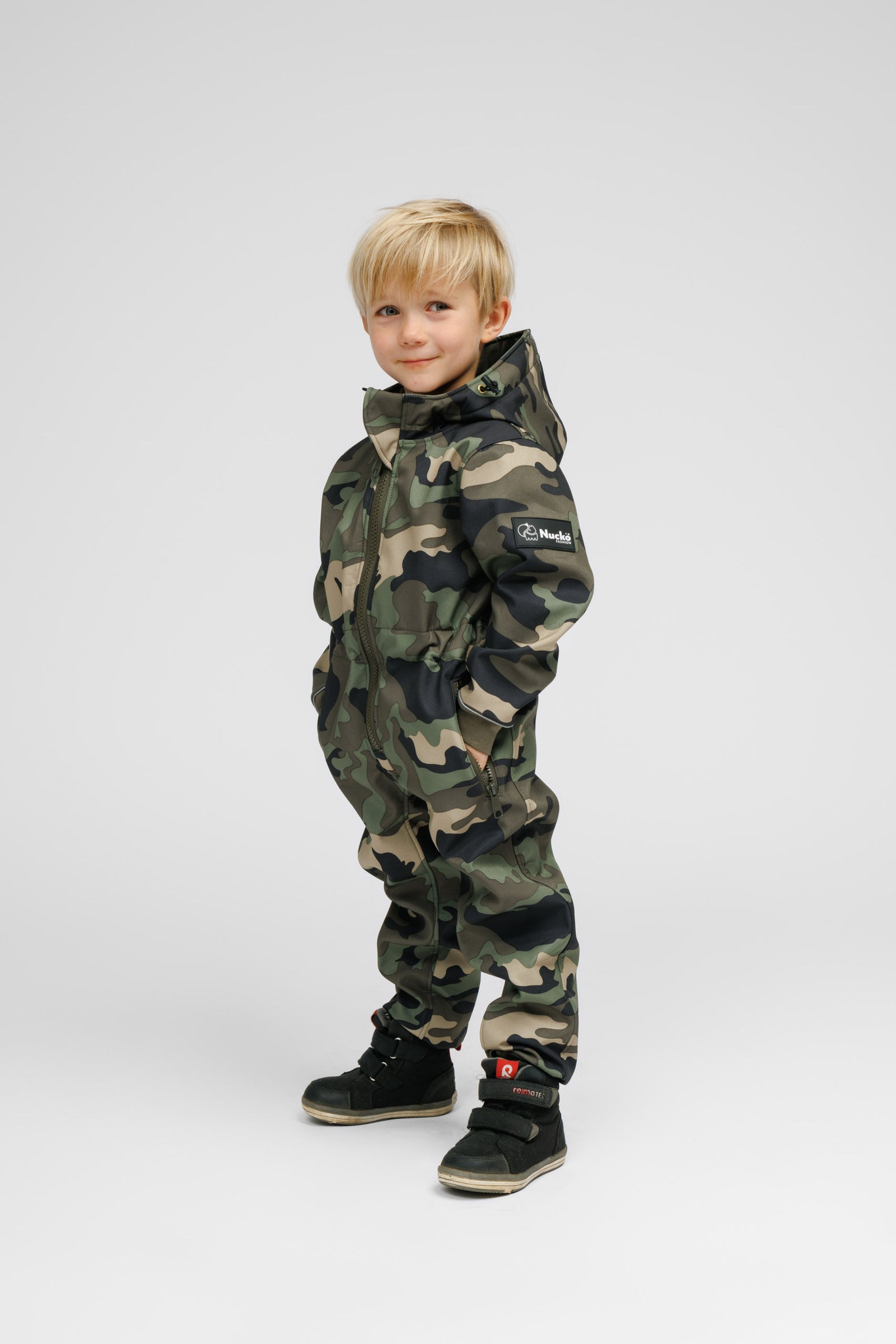 Kinder-Softshell-Overall MOSS – Produktansicht 2