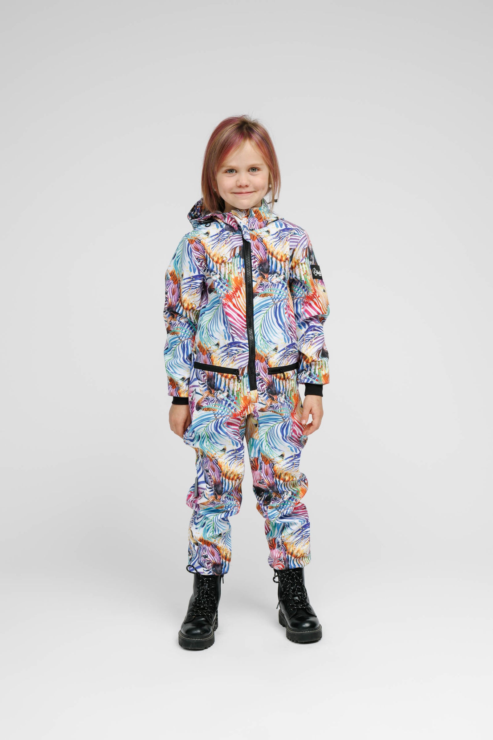 Kinder-Softshell-Overall RAINBOW – Produktansicht 2