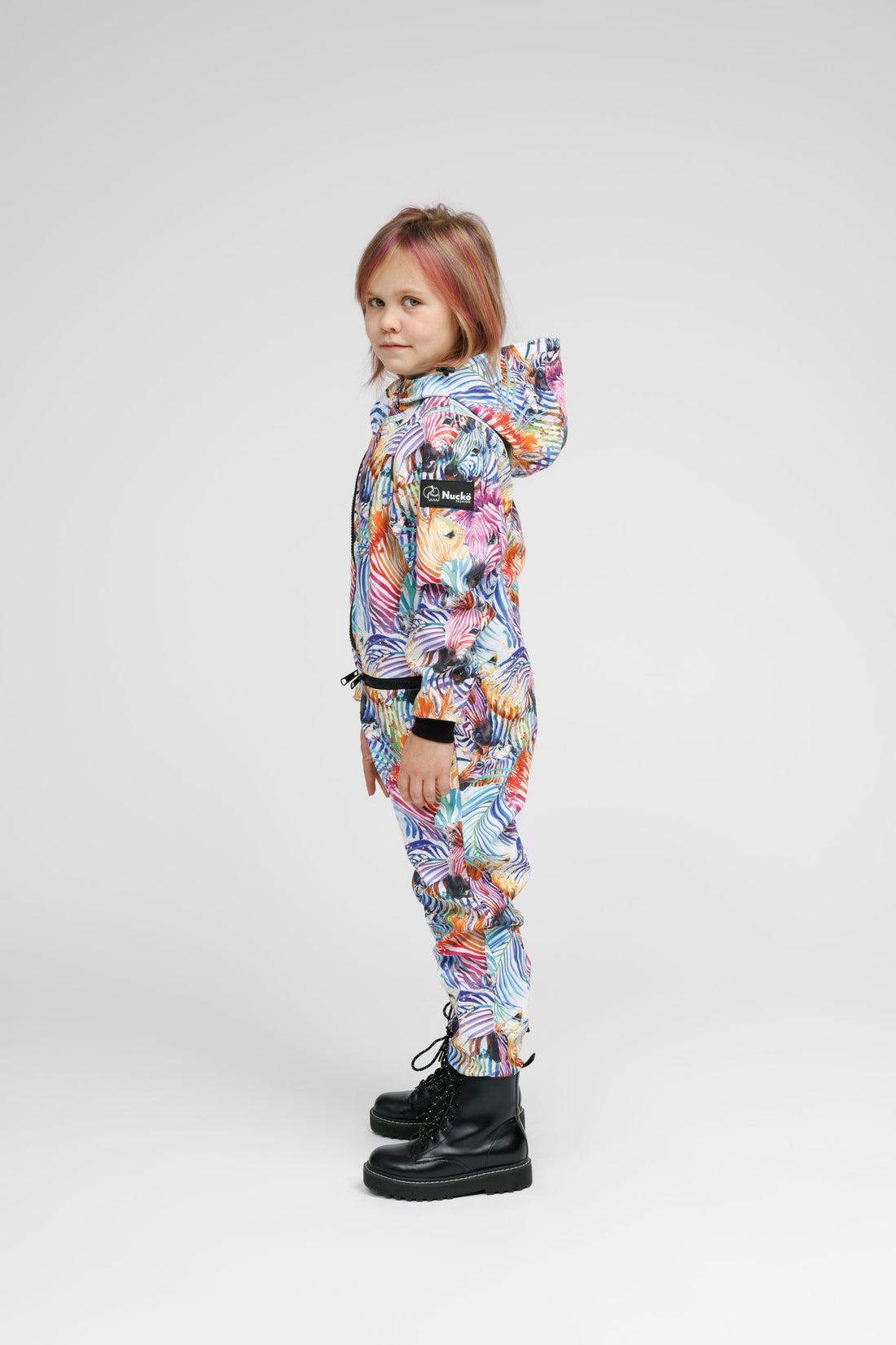 Kinder-Softshell-Overall RAINBOW – Detailansicht 1