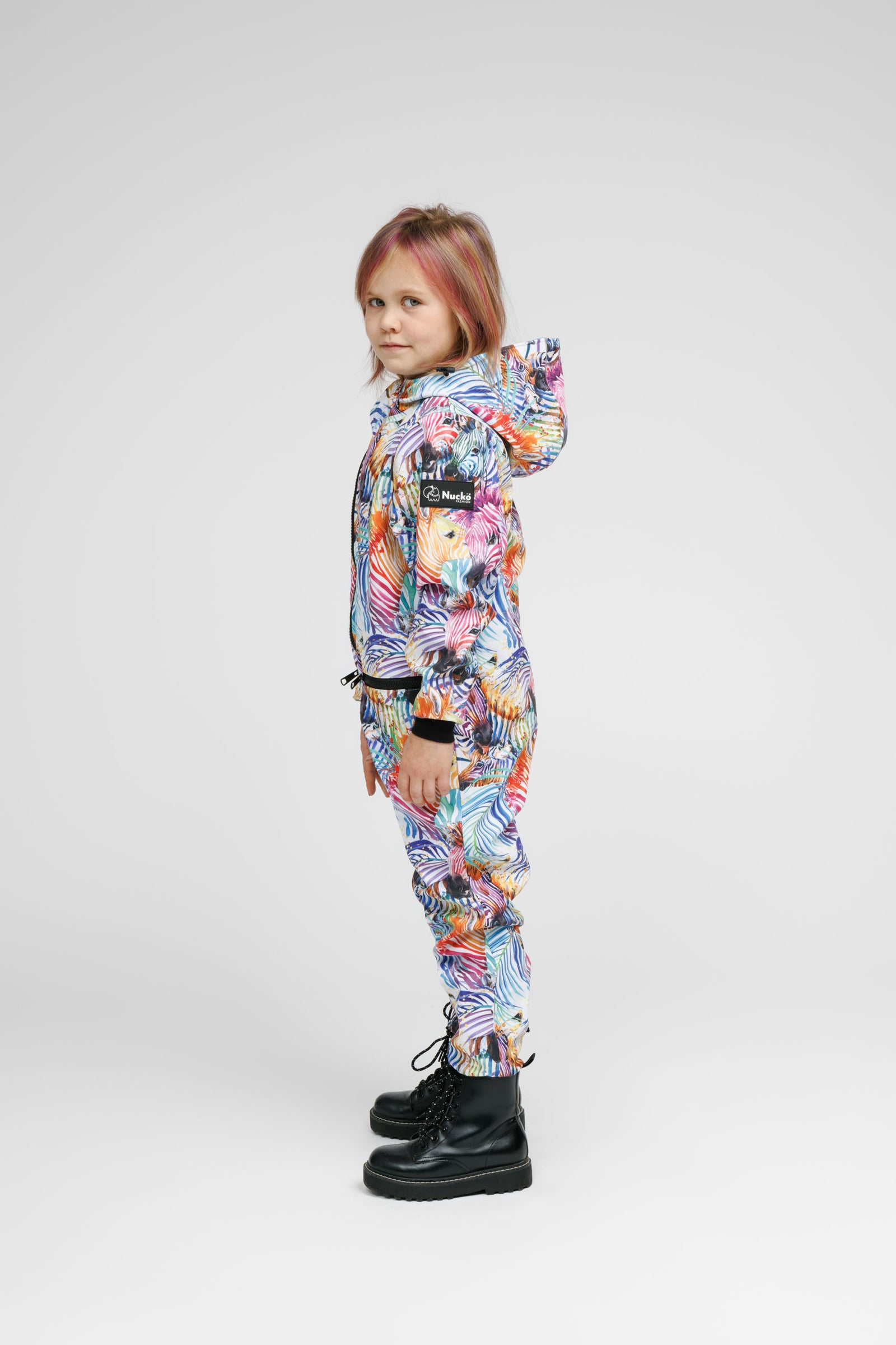 Kinder-Softshell-Overall RAINBOW – Produktansicht 3