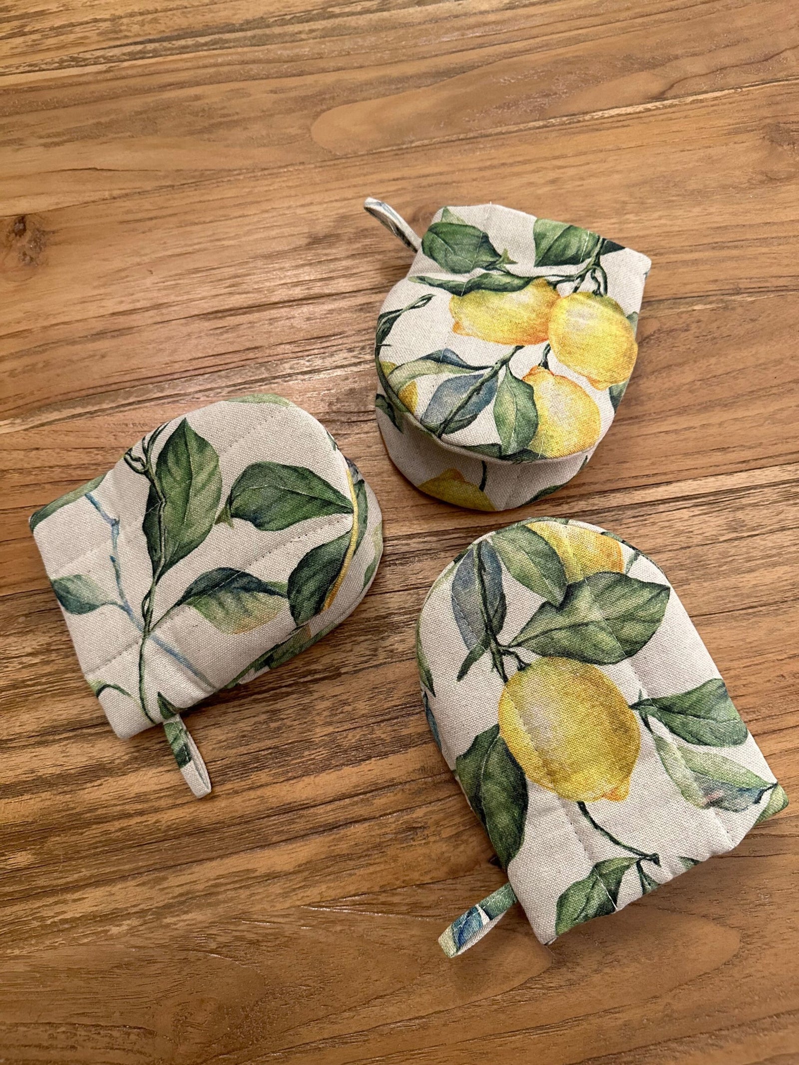 Ofenhandschuh mit doppelter Wollfüllung – Lemon Linen – Produktansicht 3