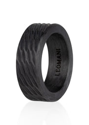 Herrenring LAUVA aus Carbonfaser