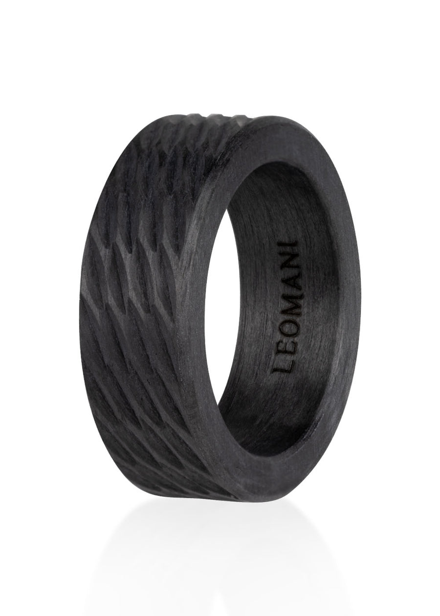 Herrenring LAUVA aus Carbonfaser