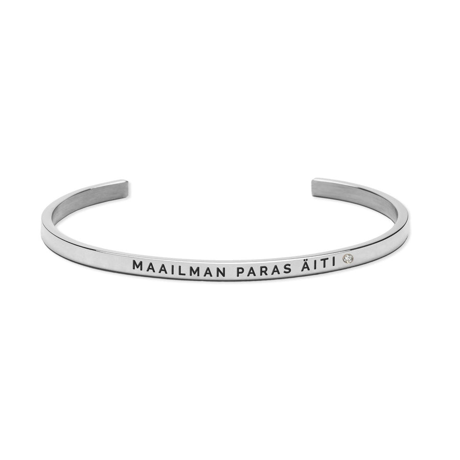 Armband „MAAILMAN PARAS ÄITI (Fin)“