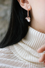 Cherie Black Ohrringe – Roségold und Silber