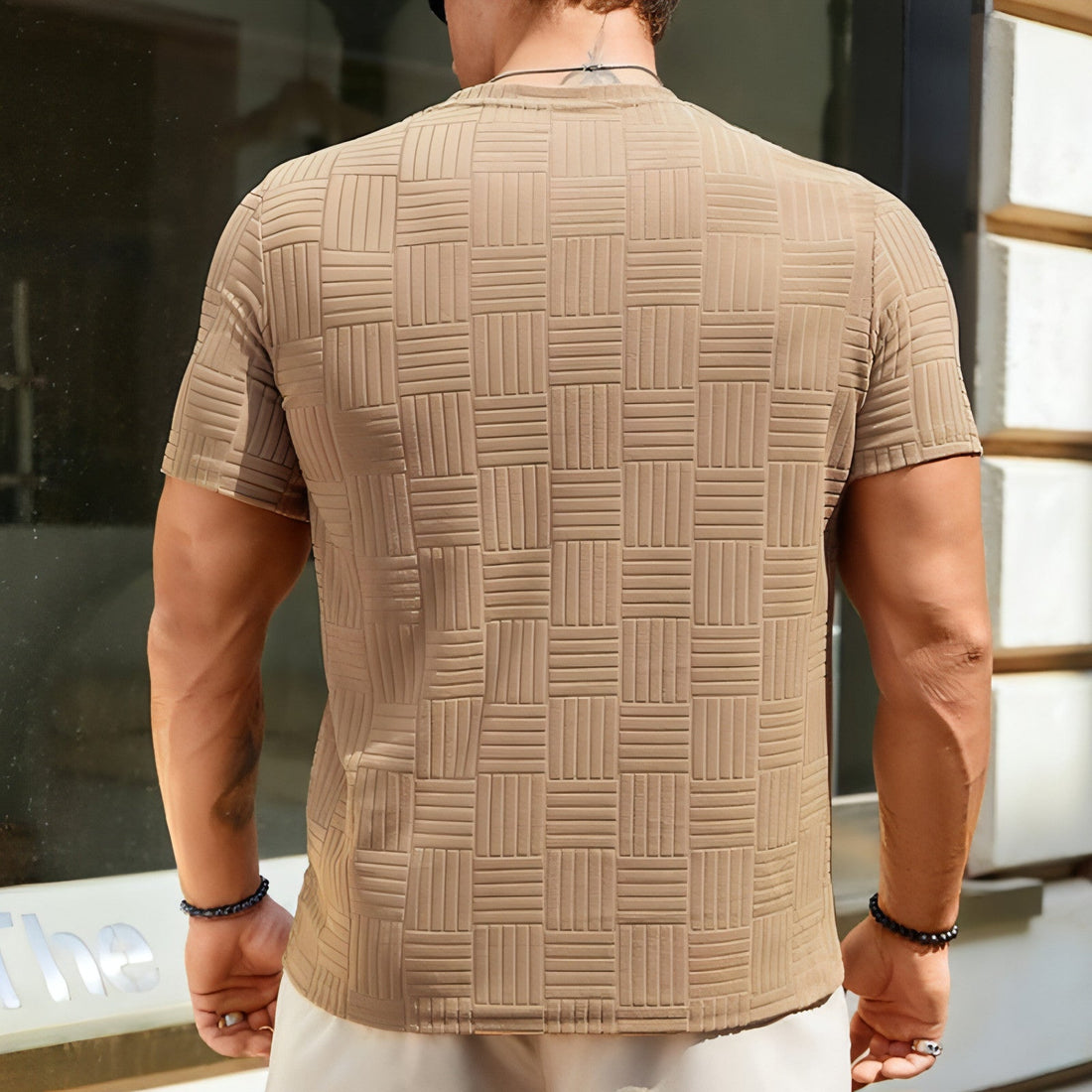 Casual Fashion Men's Short Sleeve T-Shirt – Detailansicht 2