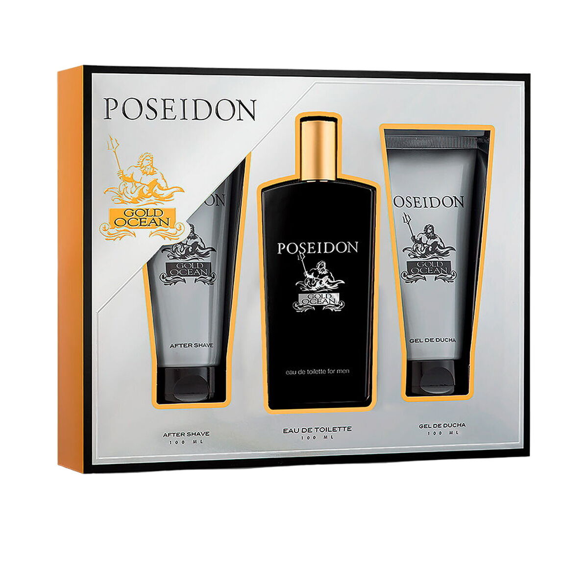 Set mit Herrenparfüm Poseidon POSEIDON GOLD FOR MEN EDT 3 Stücke - AWK Flagship