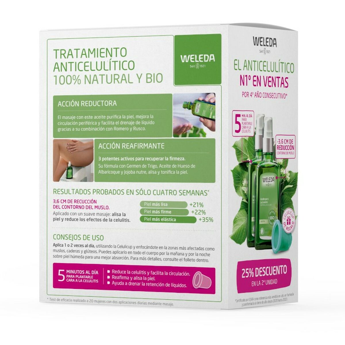 Kaufe Anti-Cellulite Körperöl Weleda Abedul 100 ml x 2 bei AWK Flagship um € 56.00