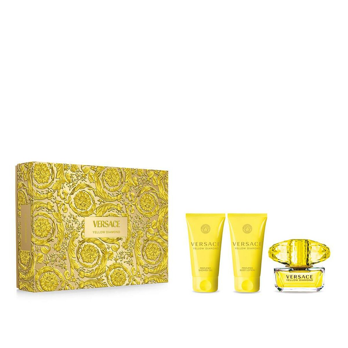 Set mit Damenparfüm Versace Yellow Diamond 3 Stücke - AWK Flagship