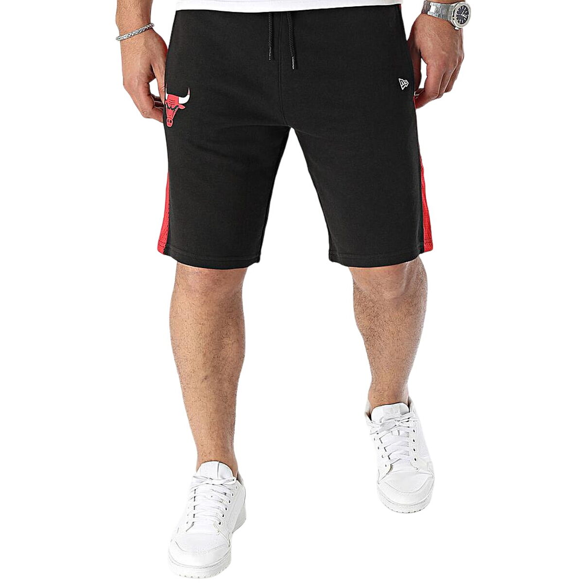 Herren-Sportshorts New Era NBA MESH PANEL OS SHORTS CHIBUL 60435477 Schwarz - AWK Flagship