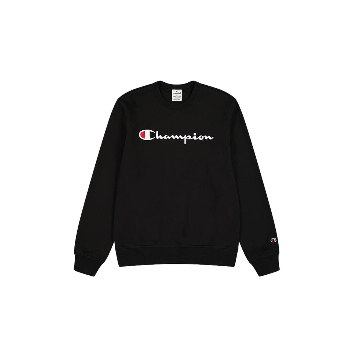 Herren Sweater ohne Kapuze Champion CREWNECK SWEATSHIRT 220254 NBK Schwarz - AWK Flagship