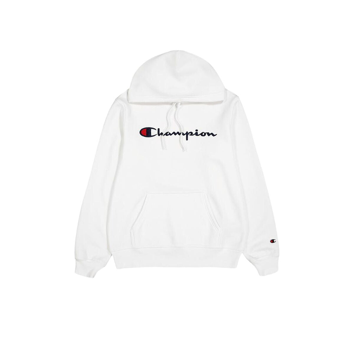 Herren Sweater mit Kapuze Champion HOODED SWEATSHIRT 220253 WHT Weiß - AWK Flagship