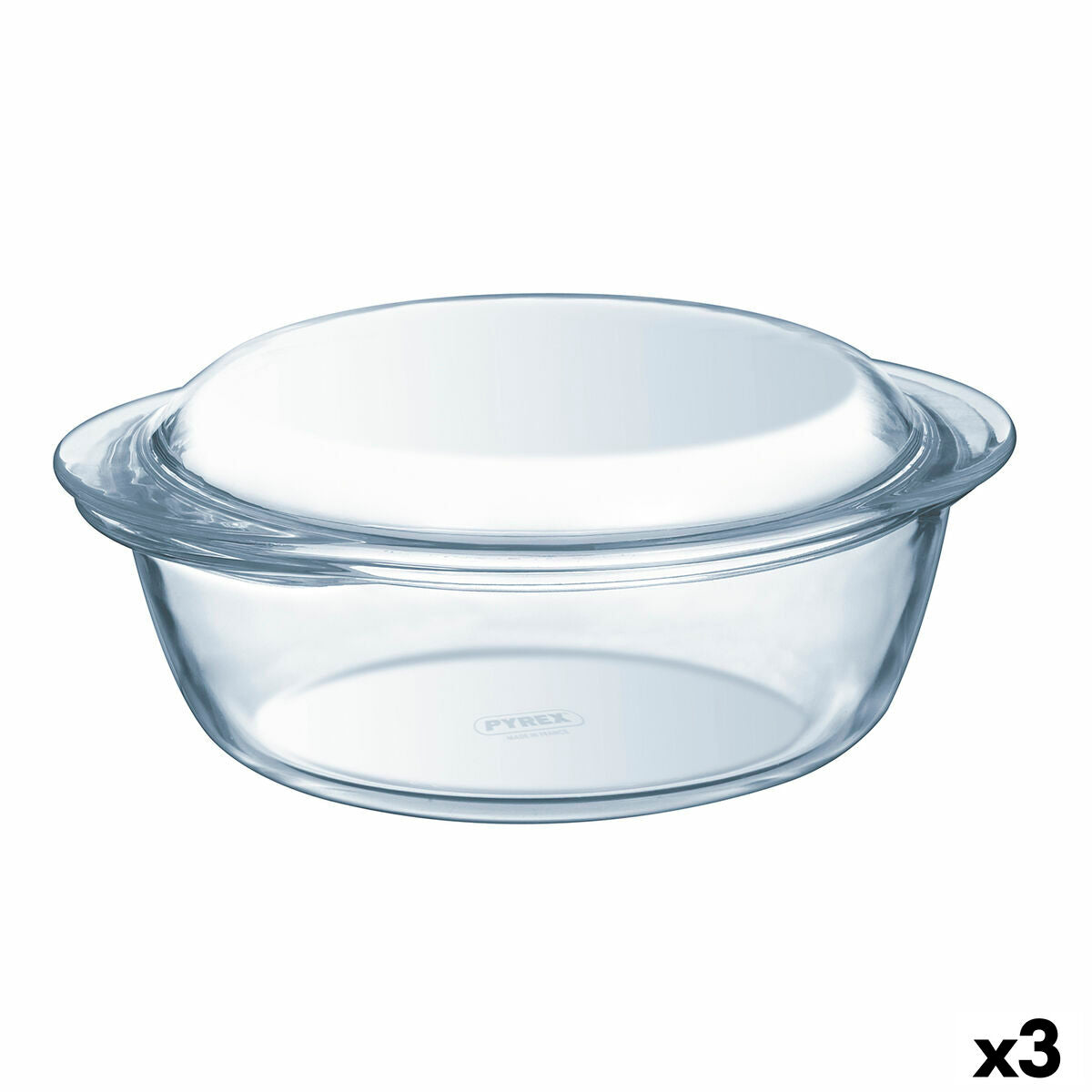 Topf mit Deckel Pyrex Essentials Durchsichtig 1,4 L (3 Stück) - AWK Flagship