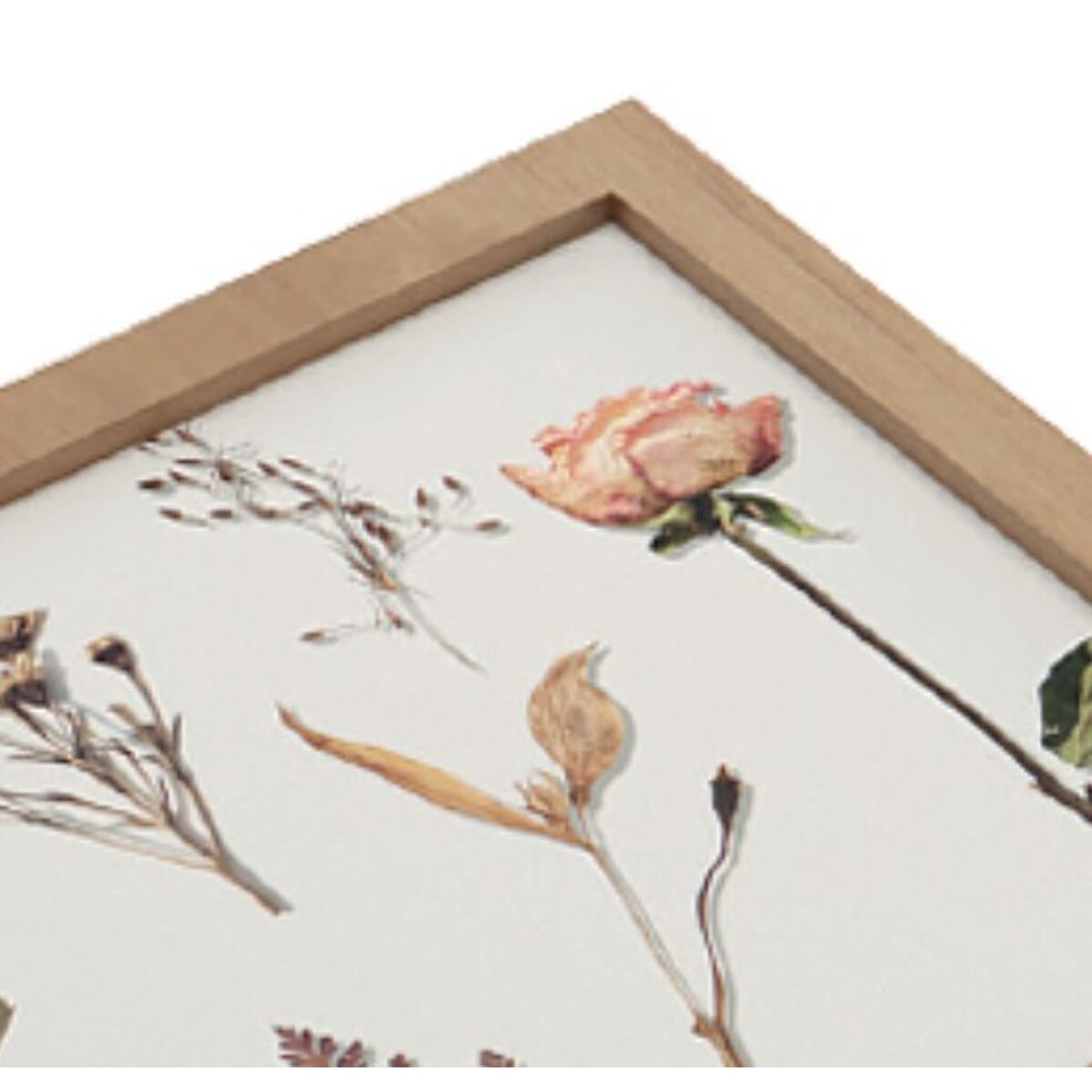 Dekorative Box Versa Blomster Holz MDF 24 x 7 x 24 cm - AWK Flagship