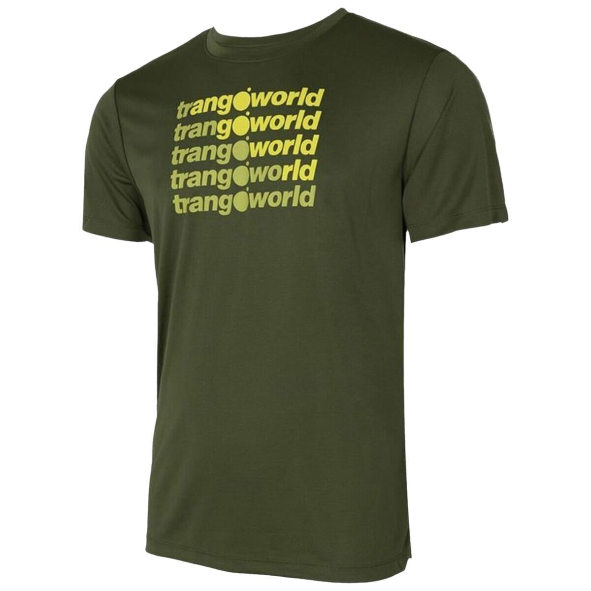 Herren Kurzarm-T-Shirt Trangoworld Arbas Dunkelgrün - AWK Flagship