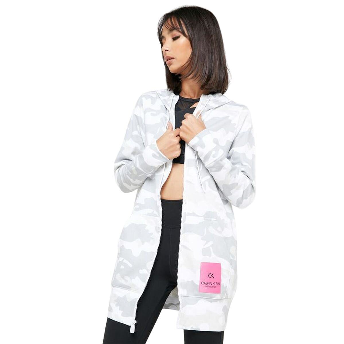Sports jacket for women Calvin Klein Full Zip White