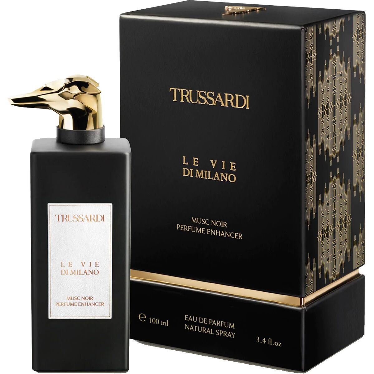 Unisex-Parfüm Trussardi EDP Le Vie Di Milano Musc Noir Perfume Enhancer 100 ml - AWK Flagship