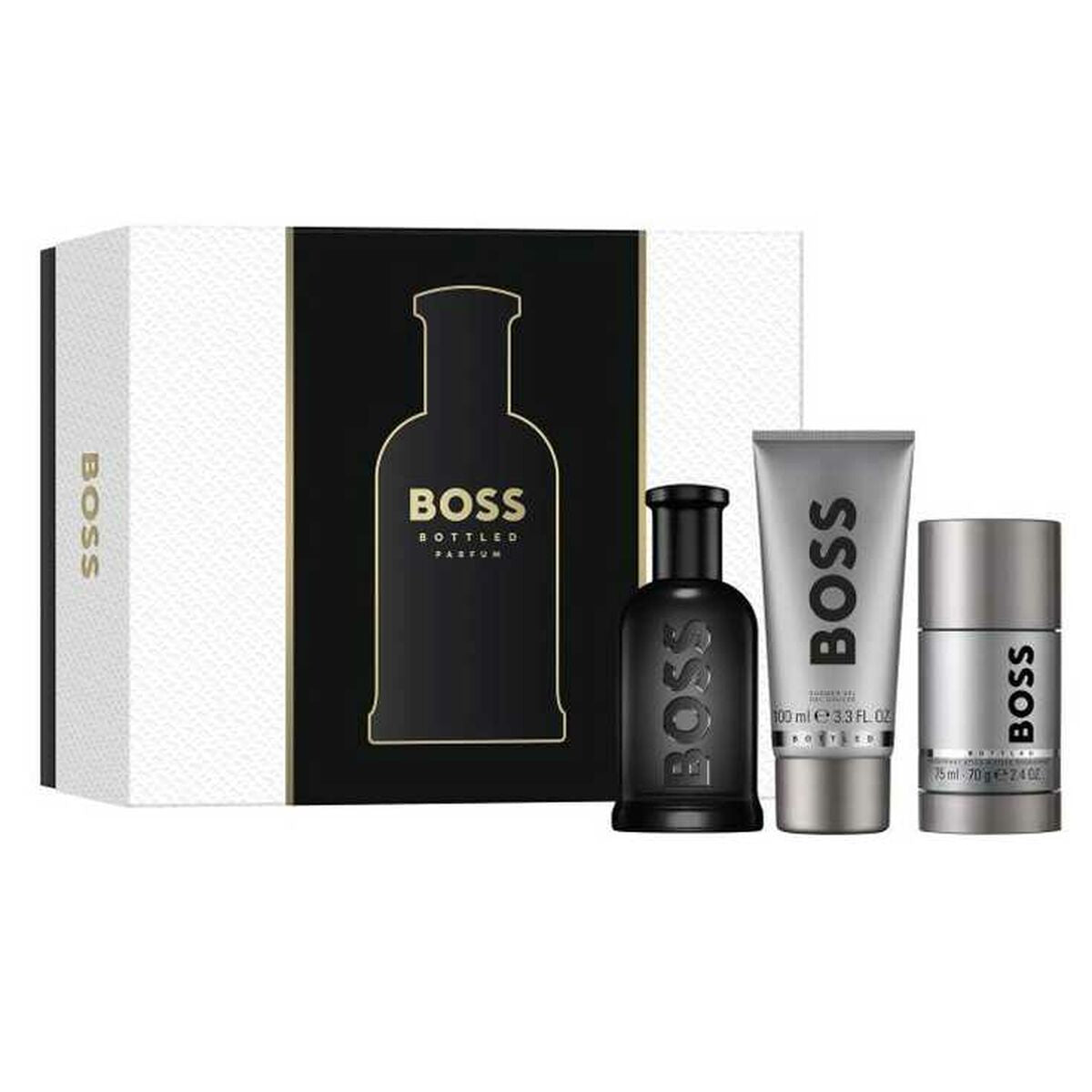 Kaufe Set mit Herrenparfüm Hugo Boss Boss Bottled Parfum 3 Stücke bei AWK Flagship um € 83.00