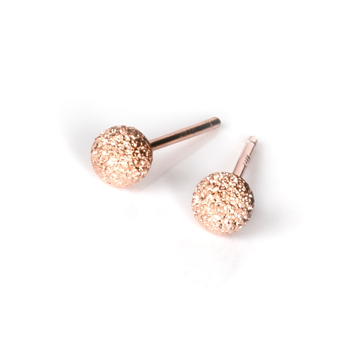 Sugarball Ohrringe – Roségold, Silber und Schwarz – Produktansicht 4