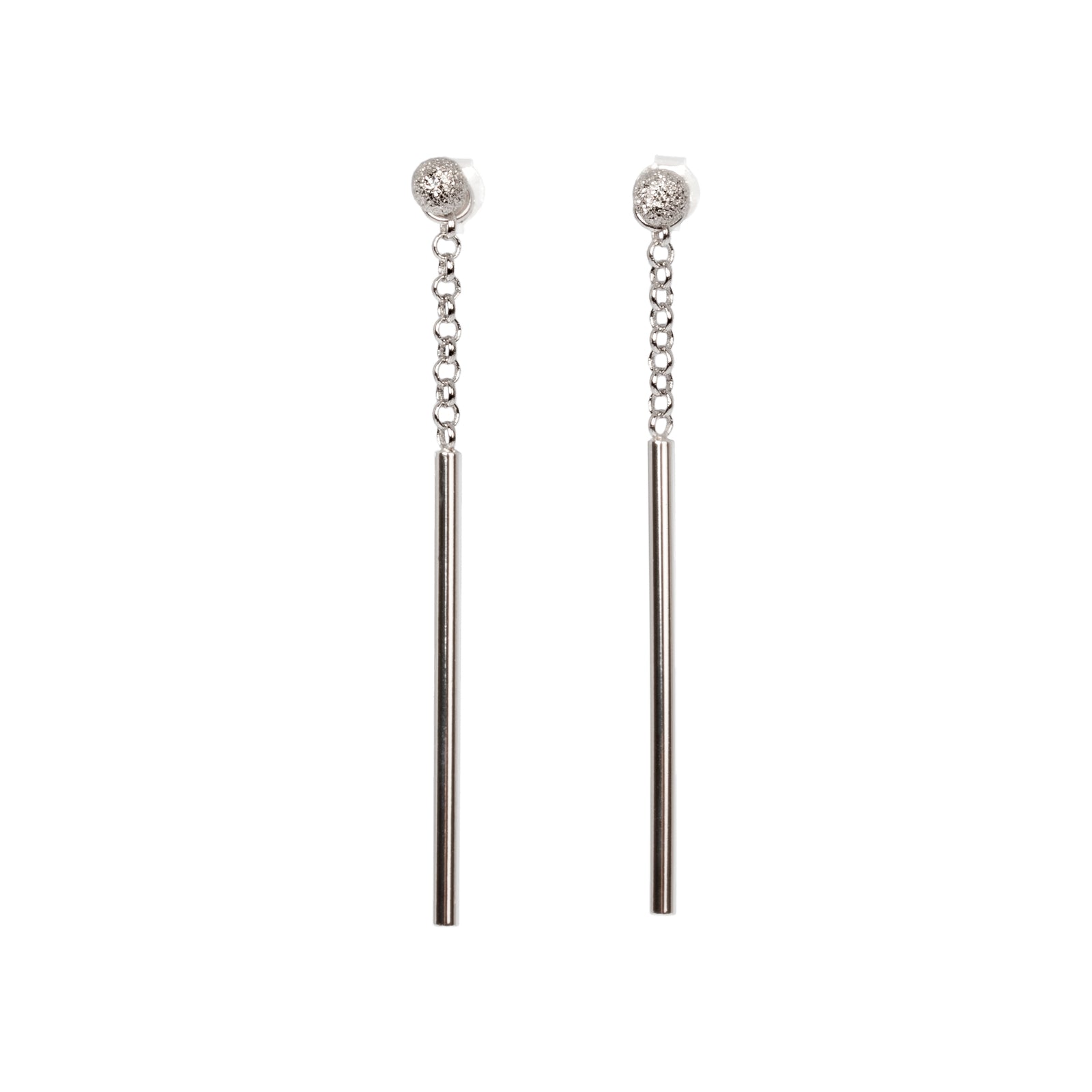 Stardust Falling Ohrringe – Roségold und Silber