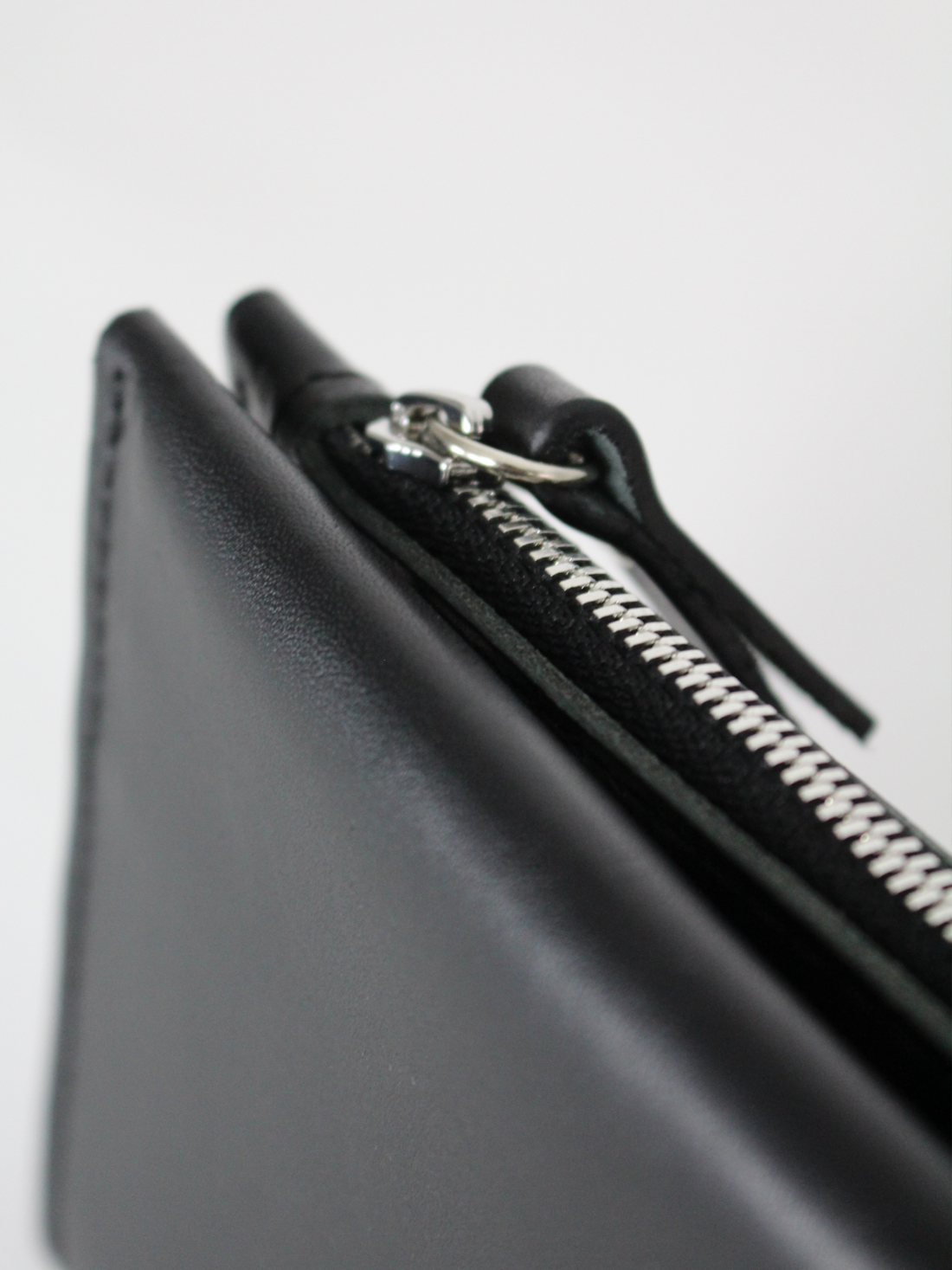 Klassische Leder-Geldbörse TAAL – Schwarz – Detailansicht 1