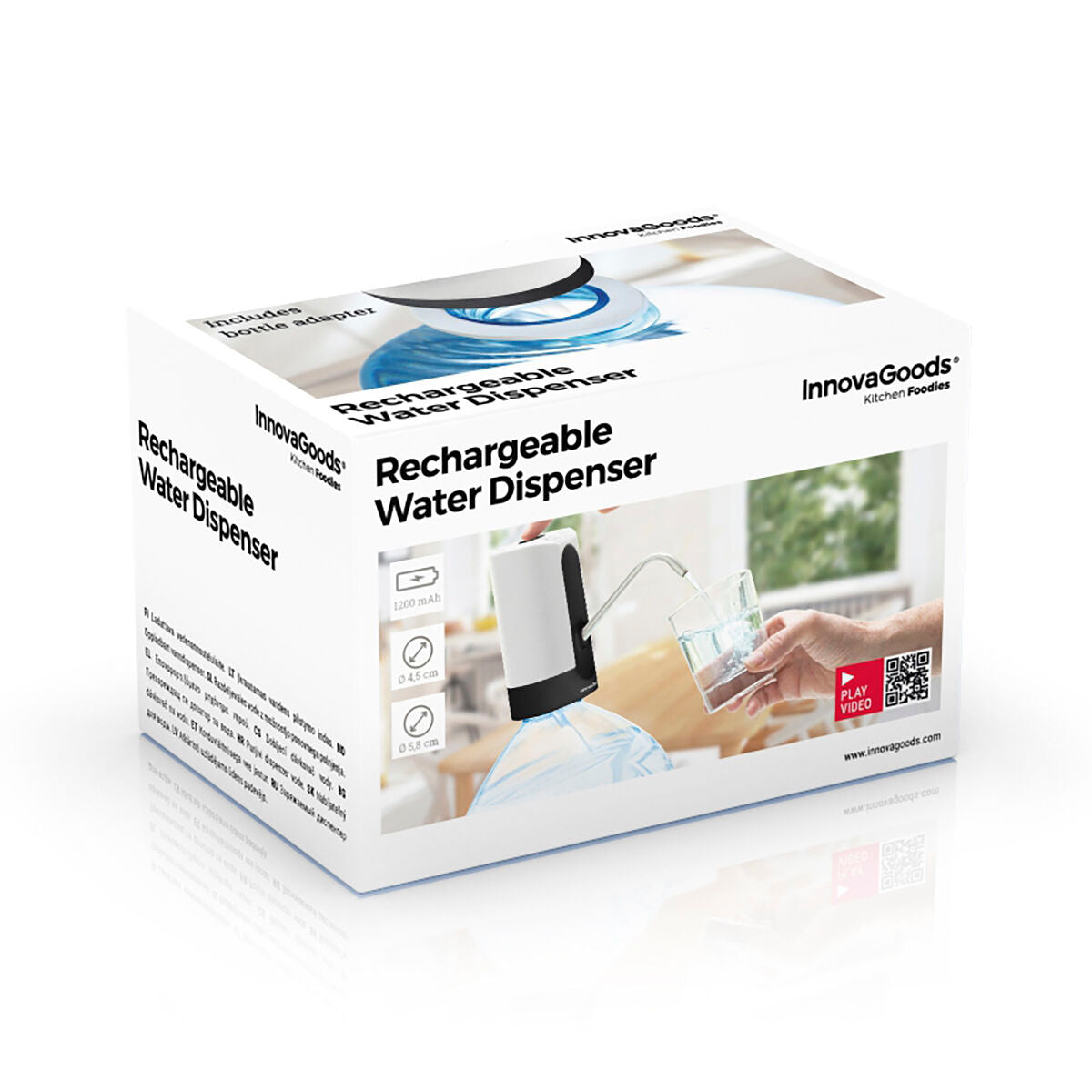 Automatischer wiederaufladbarer Wasserspender InnovaGoods - AWK Flagship