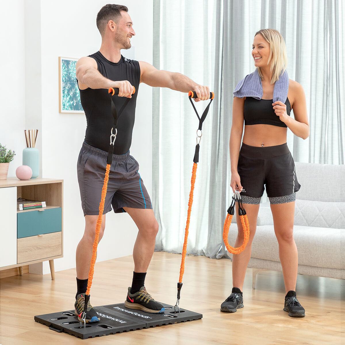 Integrated portable training system with exercise guide Gympak Max 