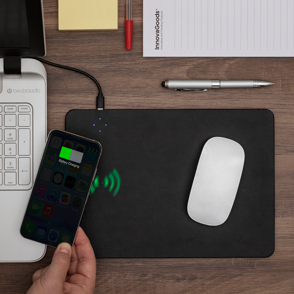 Mouse-Pad mit kabellosem Ladegerät 2 in 1 Padwer InnovaGoods - AWK Flagship