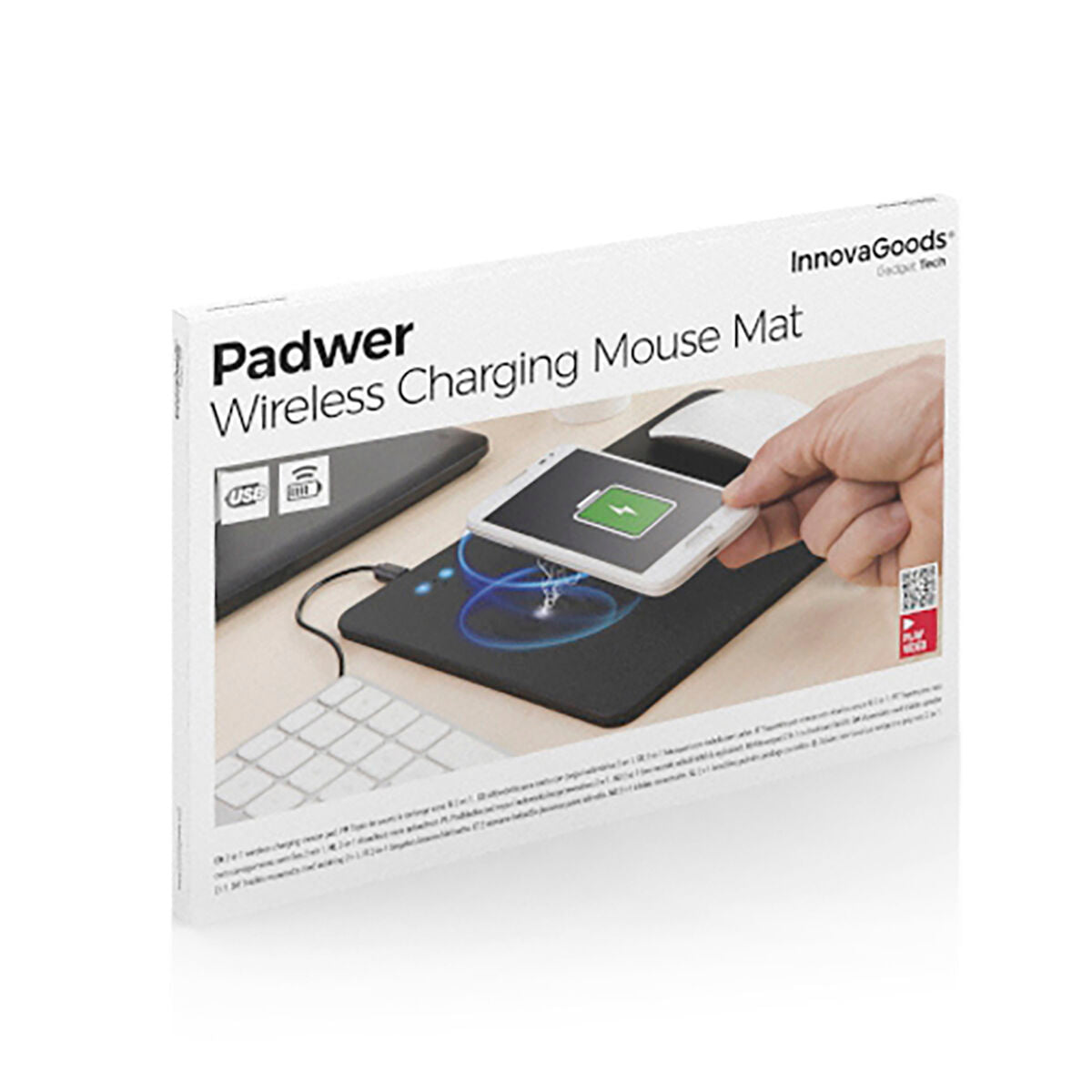 Mouse-Pad mit kabellosem Ladegerät 2 in 1 Padwer InnovaGoods - AWK Flagship