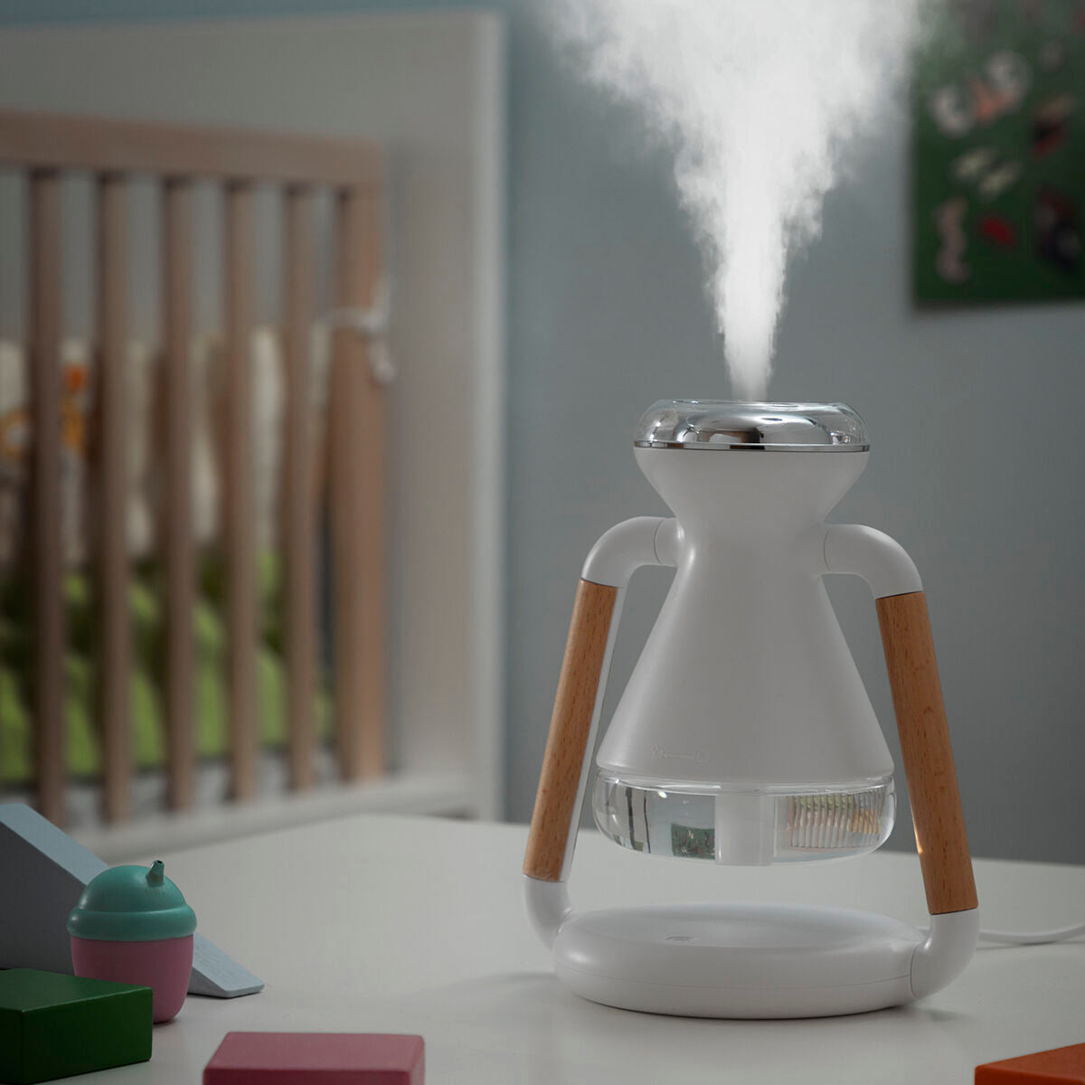 Luftbefeuchter, Aroma Diffuser und kabelloses Ladegerät, 3-in-1 Misvolt InnovaGoods - AWK Flagship