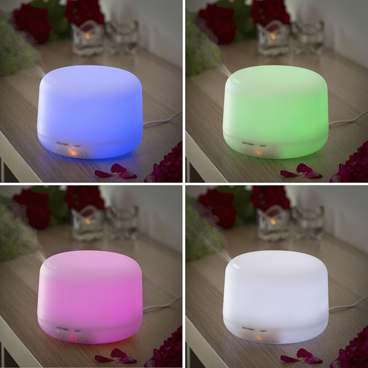 Kaufe Luftbefeuchter Aroma Diffusor Multicolor-LED Steloured InnovaGoods bei AWK Flagship um € 41.00