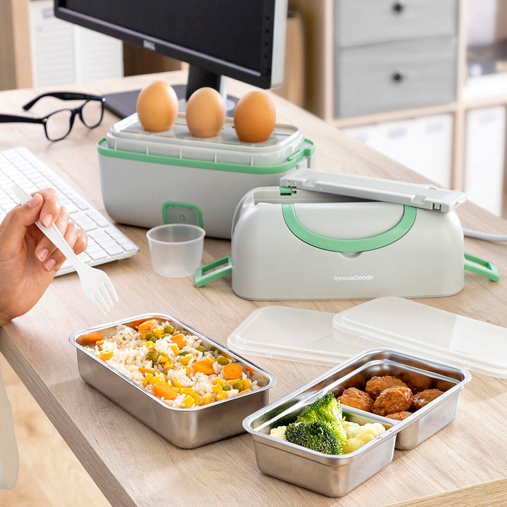3-in-1 Electric Steamer Lunch Box with Recipes Beneam InnovaGoods